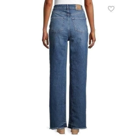 NWT Free People Relaxed Straight Slouch Jeans Denim Dark Wash Blue 26 - Picture 15 of 15